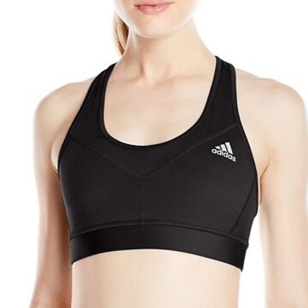 Adidas Techfit Climalite Womens Racerback Sports Bra Black Medium Support Small‎ - Picture 10 of 10